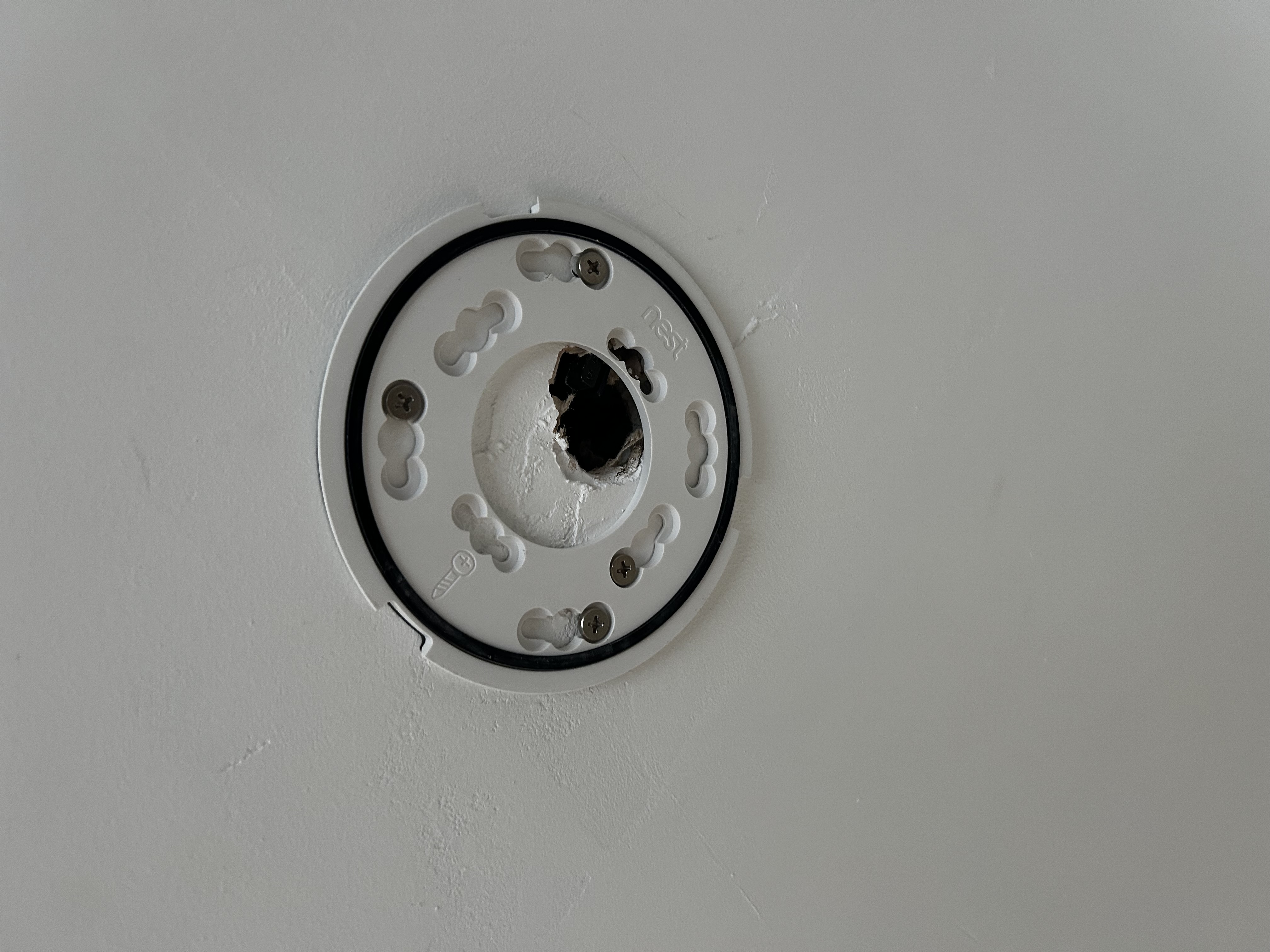 Original Nest Protect left on ceiling